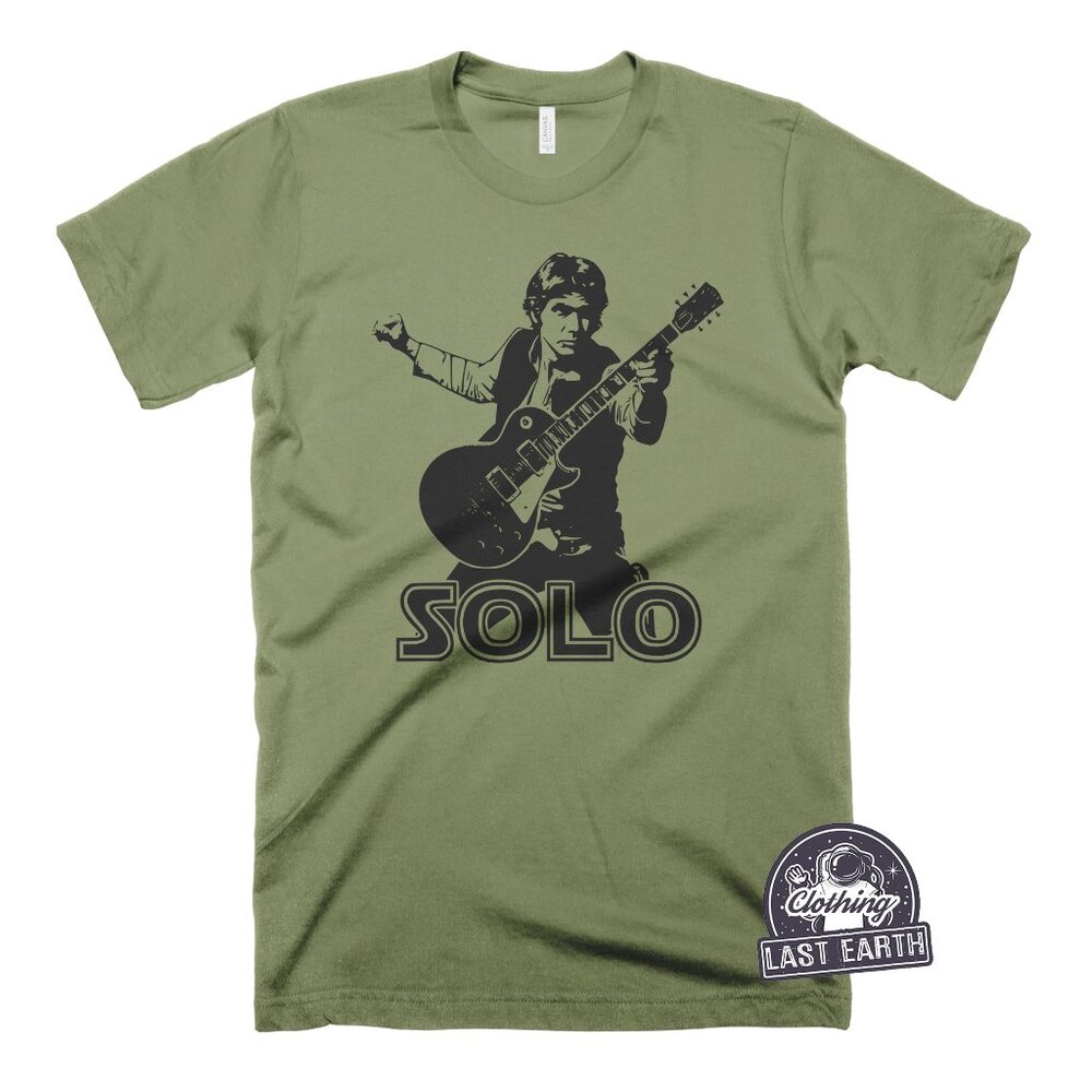 Han Solo T-Shirt Guitar Solo Shirt Funny Music Star Wars Shirt Guitarist Gift